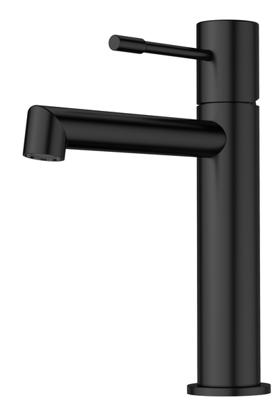 TVÄTTSTÄLLSBLANDARE HAFA SHAPE LÅG, SVART