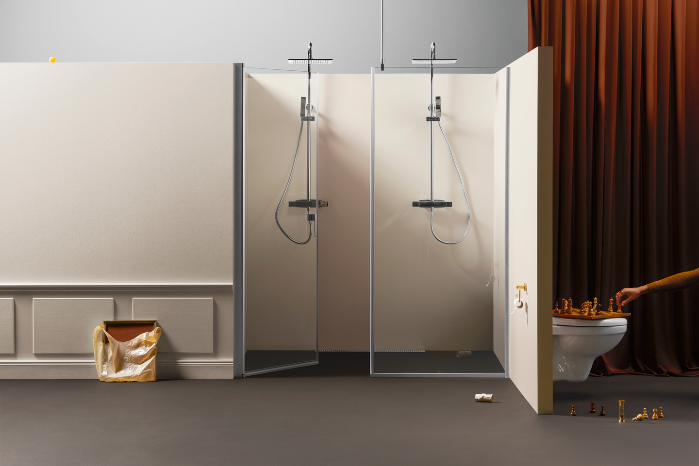 NISCHDUSCH HAFA IGLOO PRO DUBBEL 80X90 KLARGLAS