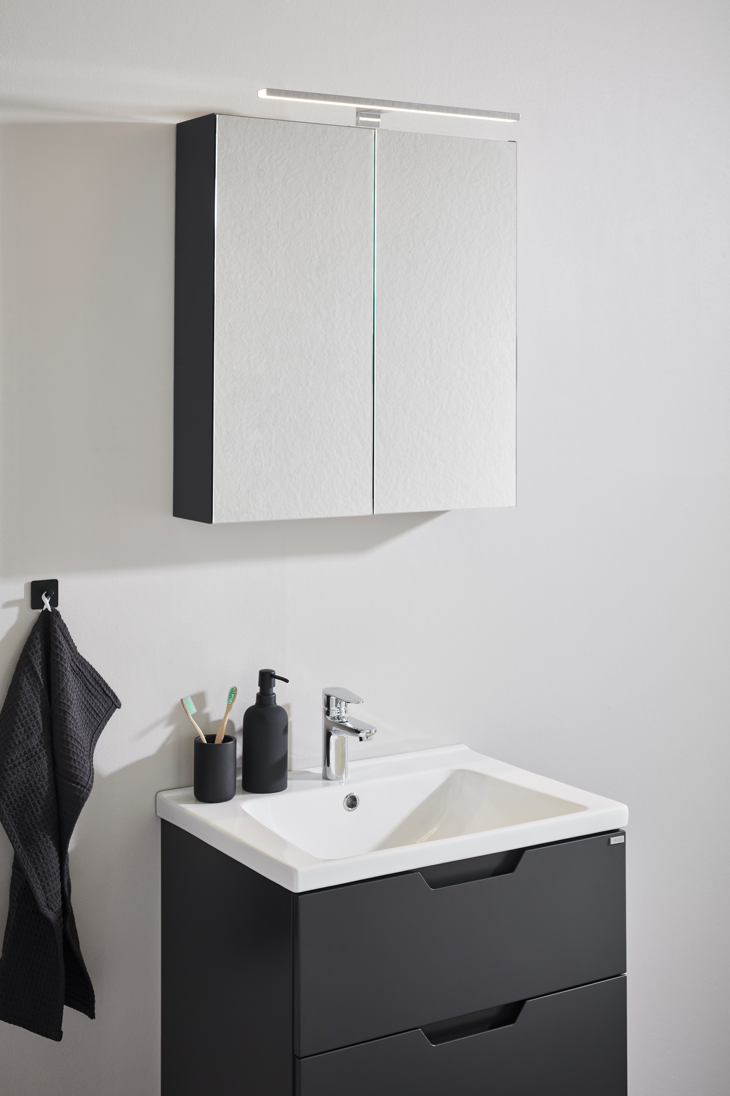 SPEGELSKÅP NORO FLEX ANTRACIT 600