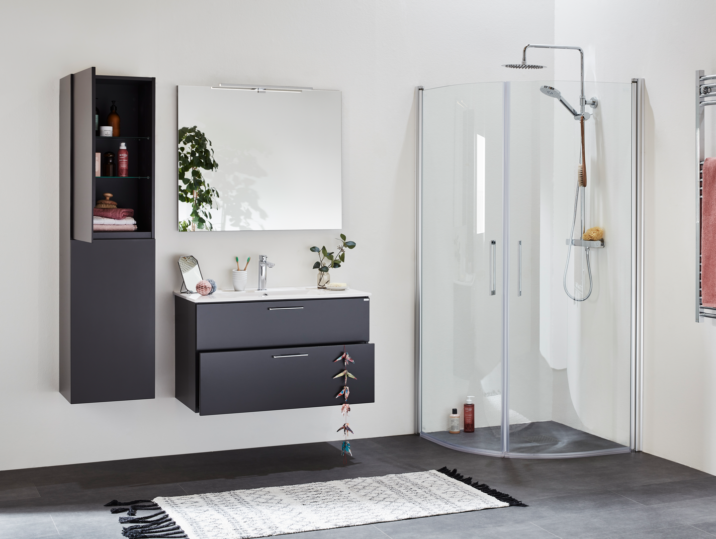 HÖGSKÅP NORO FLEX CITY/STUDIO ANTRACIT