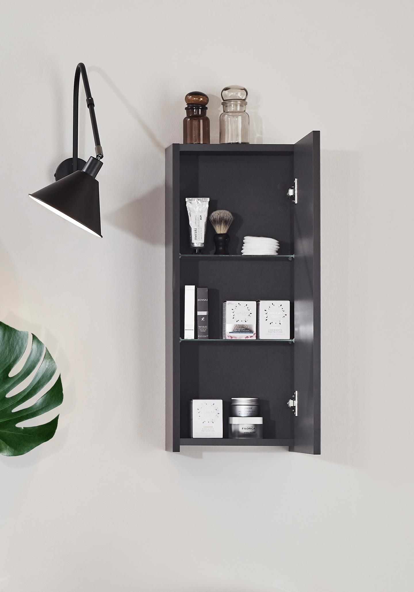 VÄGGSKÅP NORO FLEX CITY/STUDIO, ANTRACIT