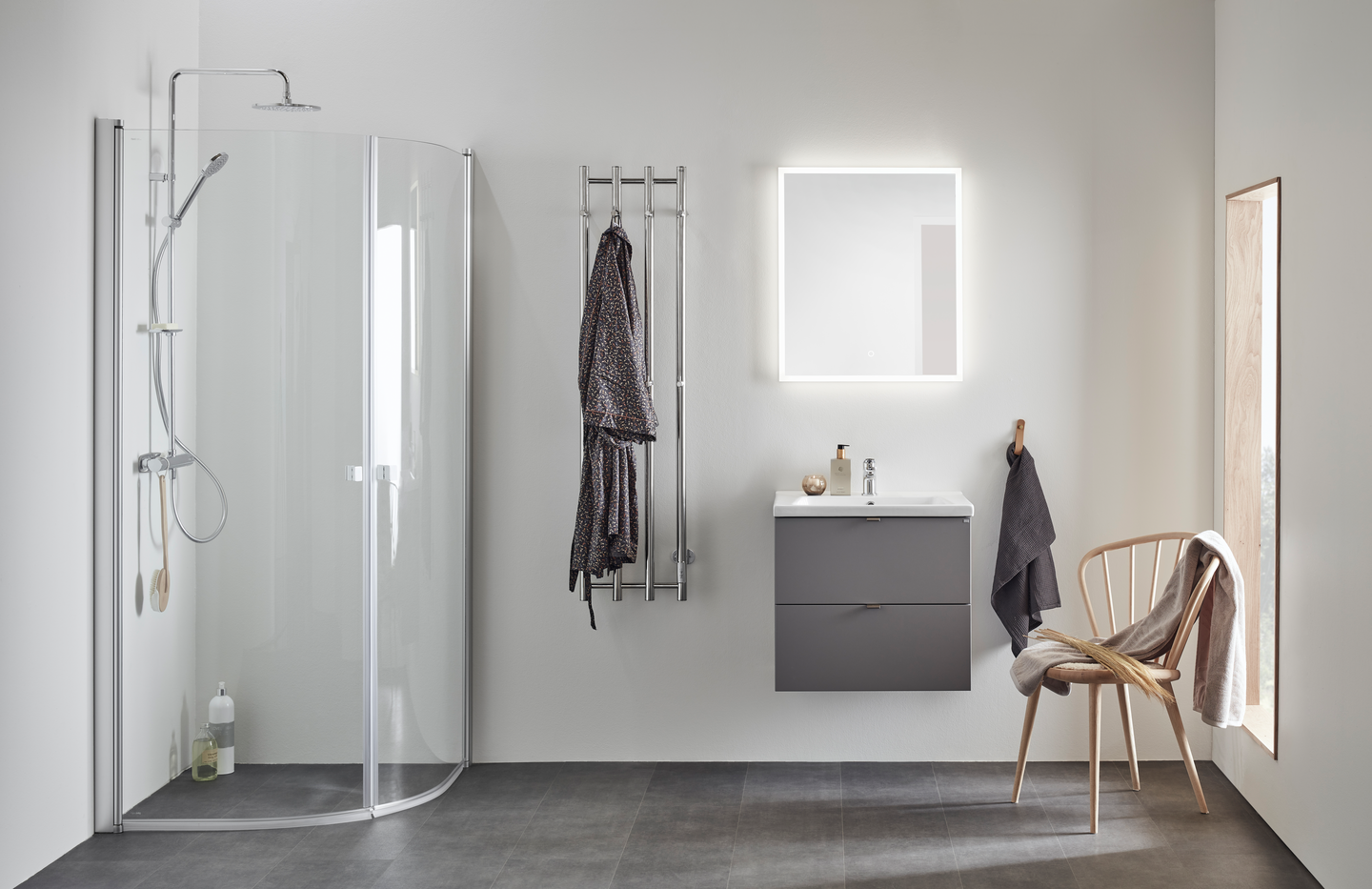 BADRUMSSPEGEL HAFA STORE SQUARE LED 600