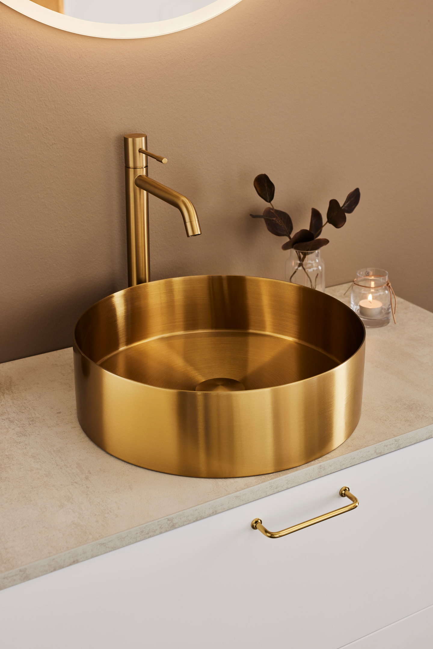 HANDFAT HAFA CIRCLE STEEL BORSTAD, SVARTKROM