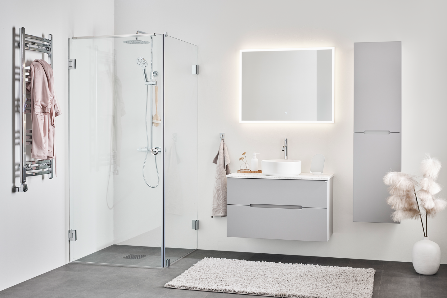 DUSCHHÖRN HAFA INFINITY COMBI 90X80 KROM