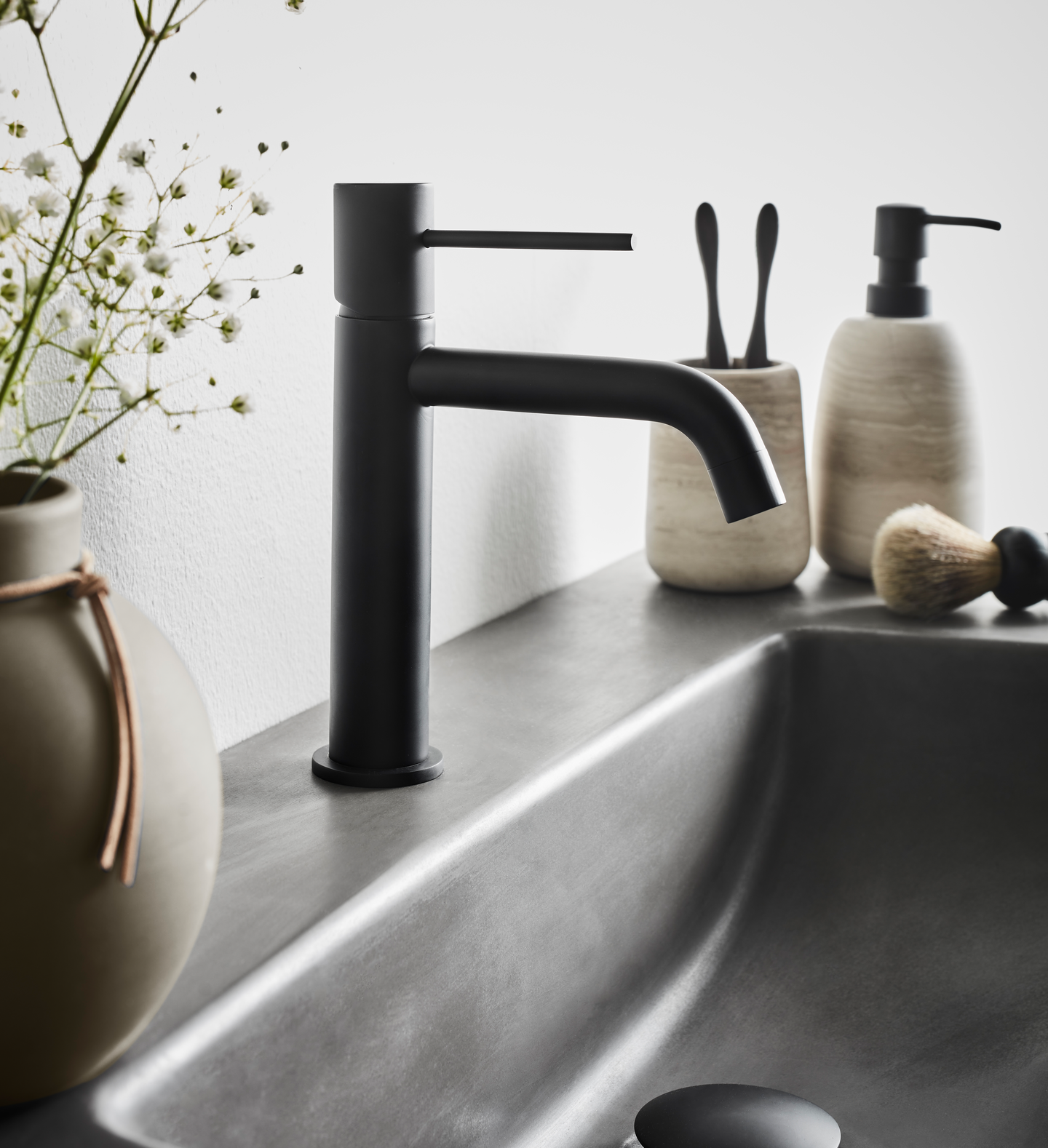 TVÄTTSTÄLLSBLANDARE WESTERBERGS PORLA LÅG SVART