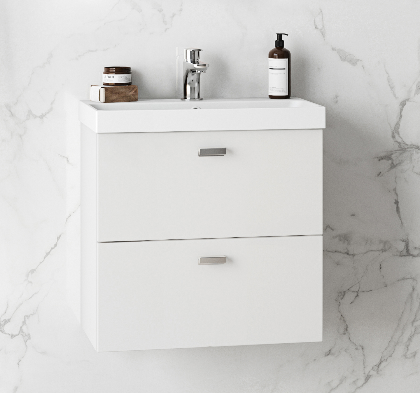 TVÄTTSTÄLLSSKÅP WESTERBERGS HED LÅDOR VIT 550