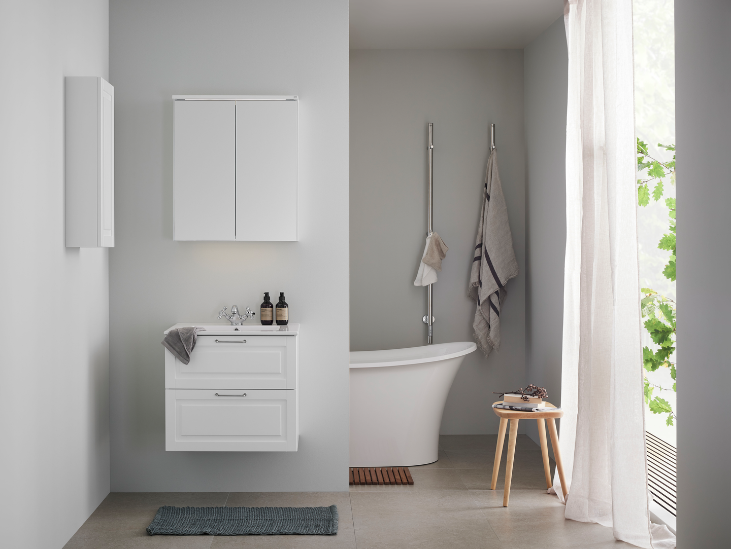 TVÄTTSTÄLLSSKÅP HAFA GRACE VIT 600