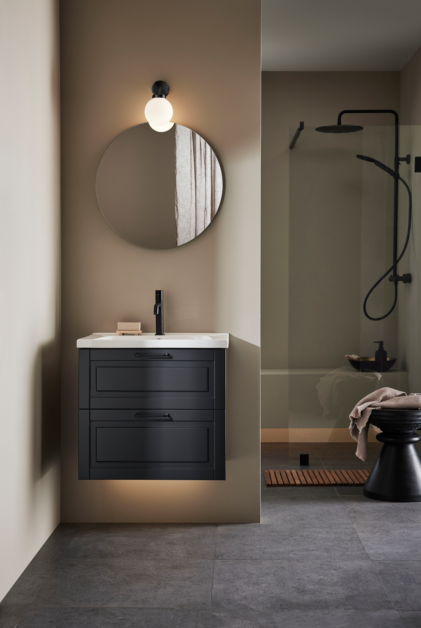 TVÄTTSTÄLLSSKÅP HAFA GRACE ANTRACIT 600