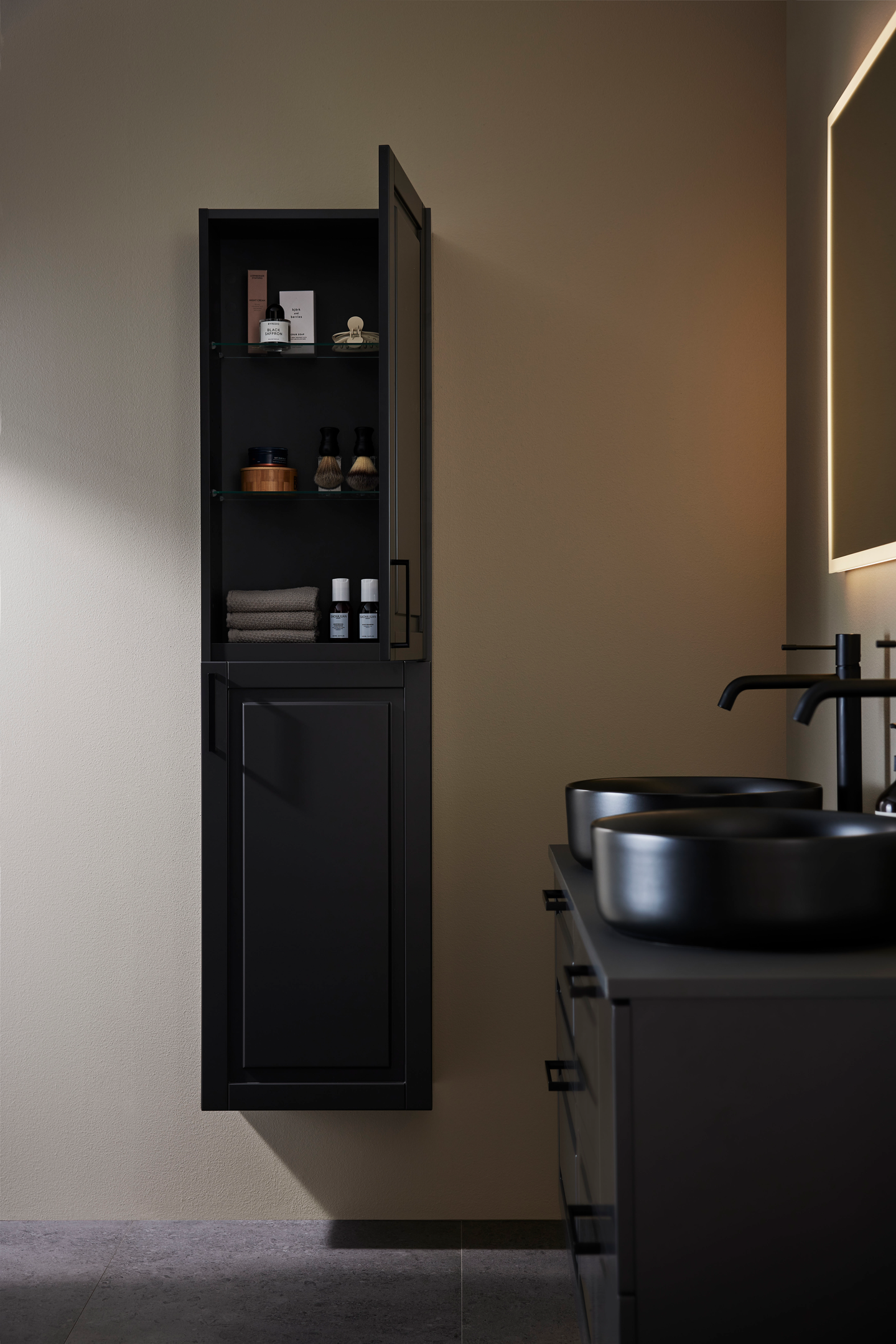 HÖGSKÅP HAFA STORE COMP GRACE PUSH, ANTRACIT