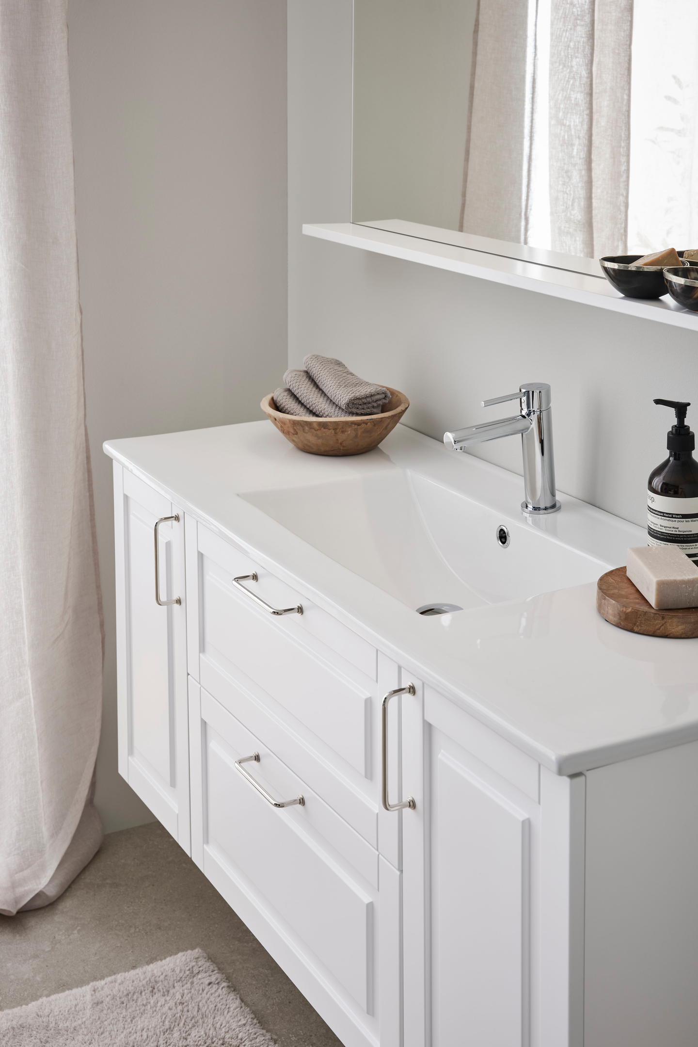 TVÄTTSTÄLLSSKÅP HAFA GRACE 1200 (600 M 2ST SIDOMODUL PUSH 300) VIT