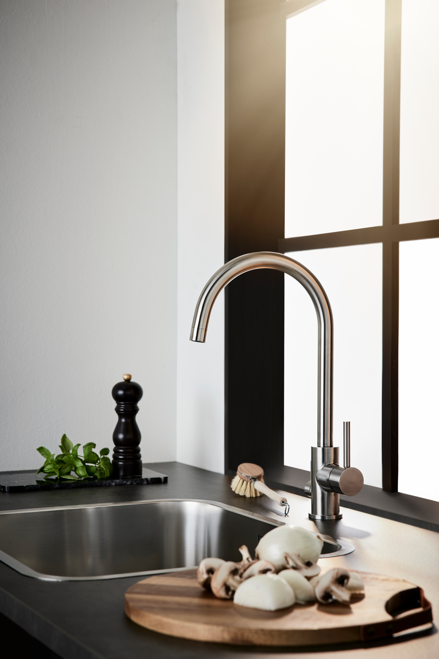 KÖKSBLANDARE HAFA RISE ROSTFRI BORSTAD MED DISKMASKINSAVSTÄNGNING