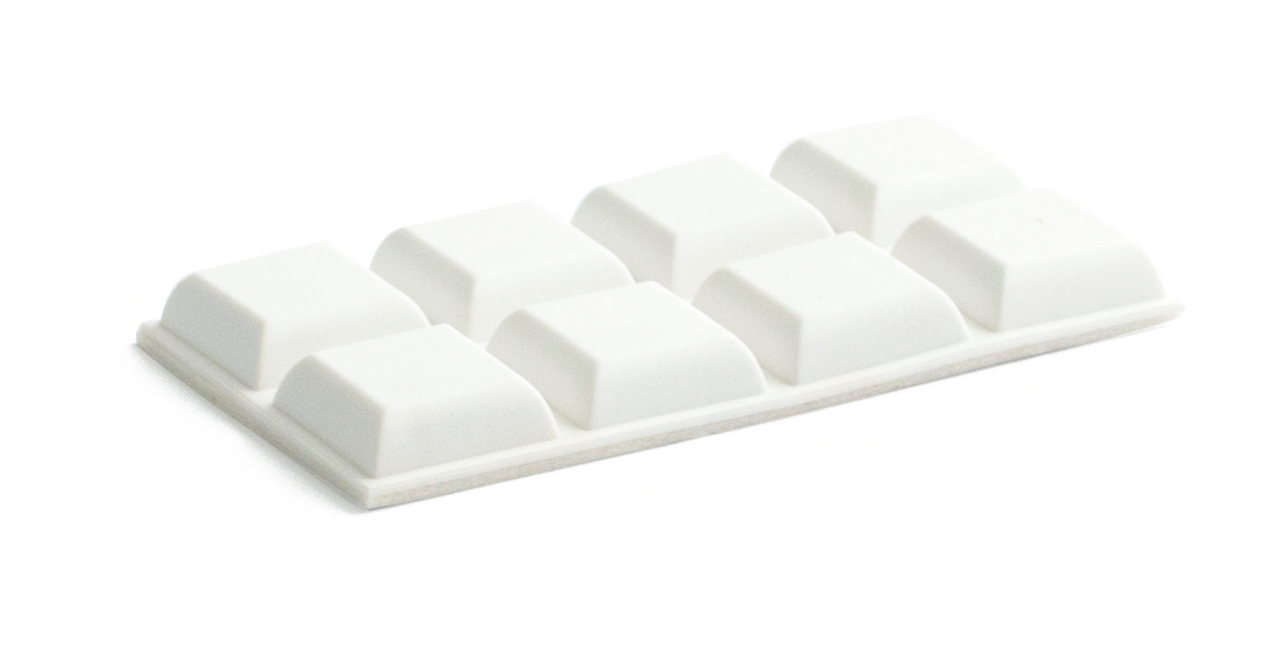 BUFFERT VIT PLAST SJÄLVHÄFT 8P 2090