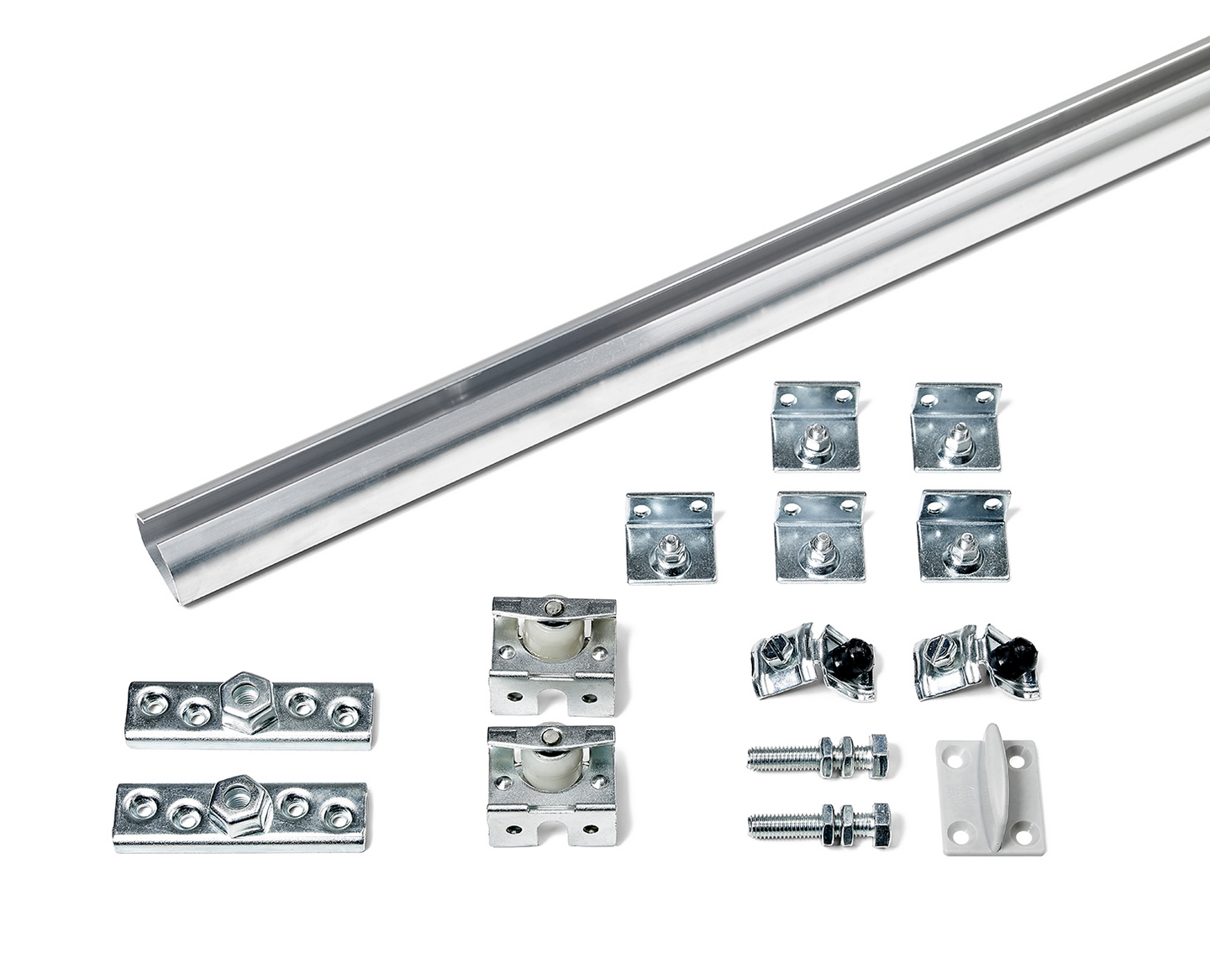 SKJUTDÖRRSBESLAG K-40 KOMPLETT GALV MAX 40KG 63-120CM