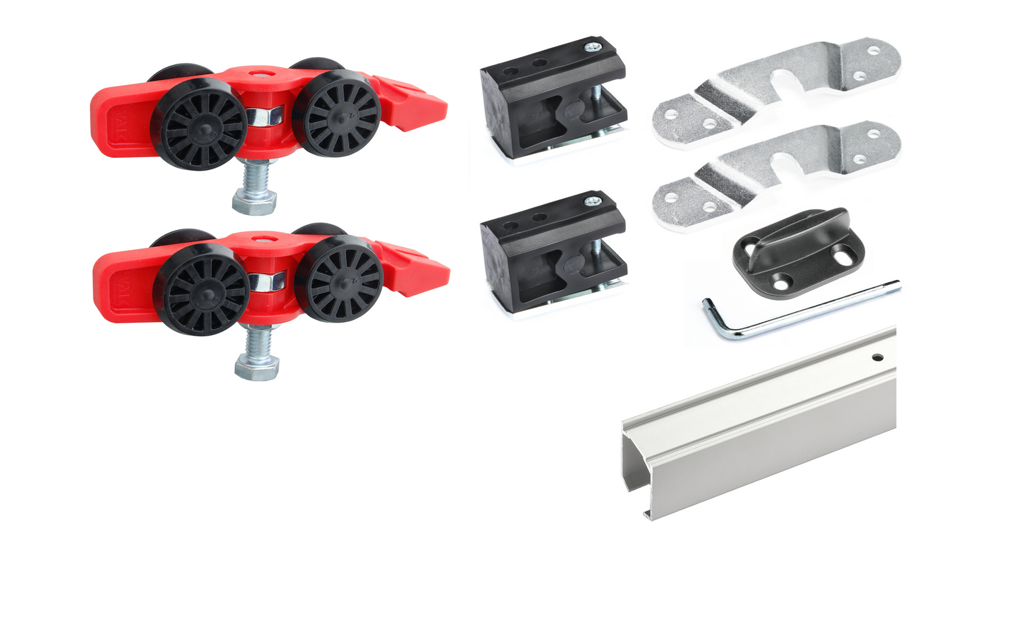 SKJUTDÖRRSBESLAG K-60 KOMPLETT ALUM ROLLOCK 960 60KG 63-120CM