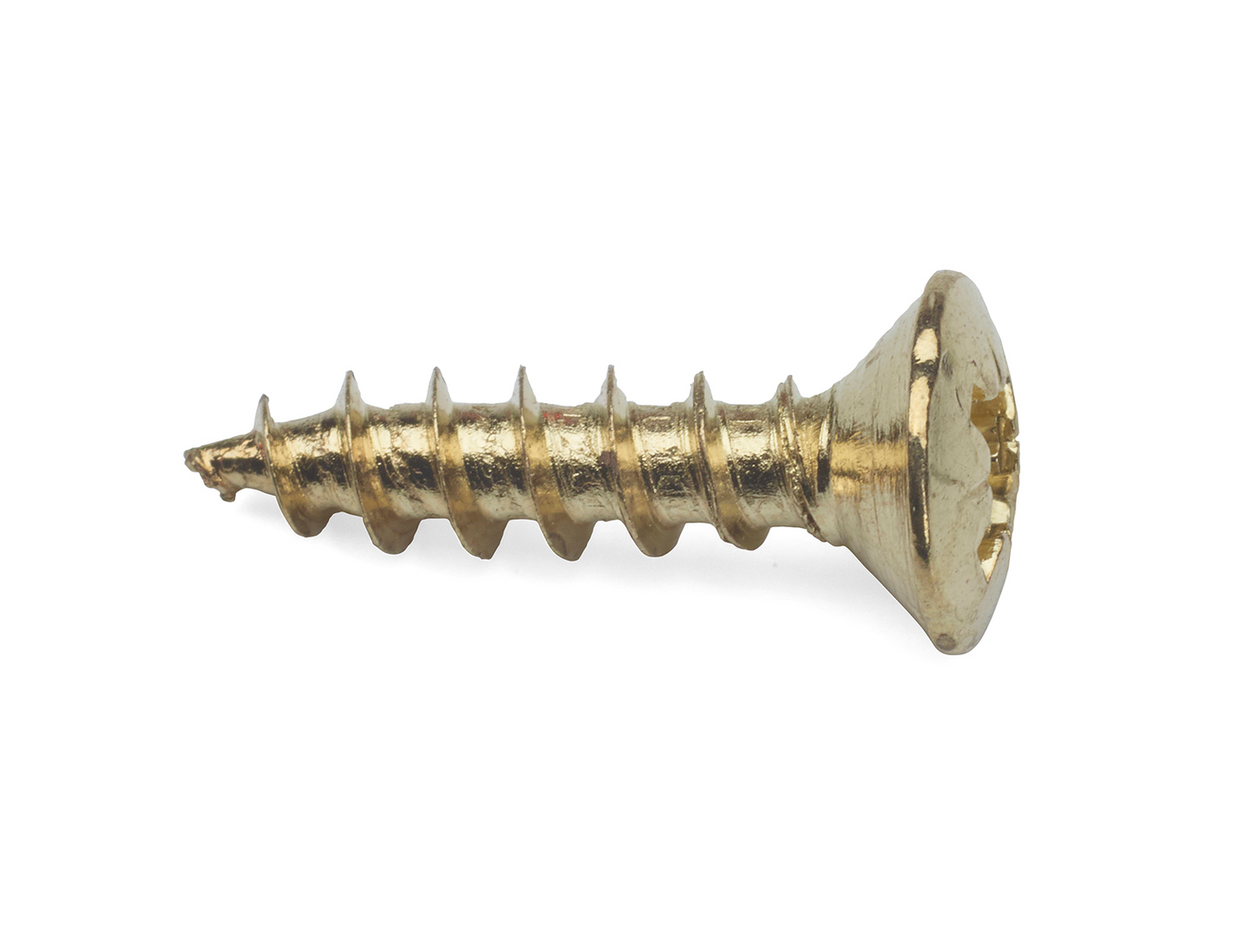 TRÄSKRUV 4X16MM MÄSSING 8P 2 FÖR ROSETTER/NYCKELSKYLTAR