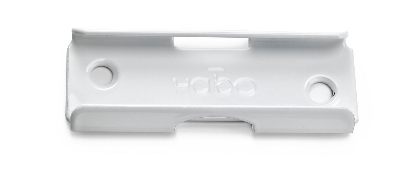 GARDINBESLAG  75X30MM VIT 2P 420-H2