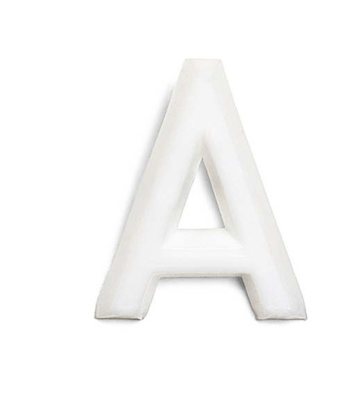 BOKSTAV HABO 1002 PLAST VIT A 13MM, 1002 13MM PLAST VIT A