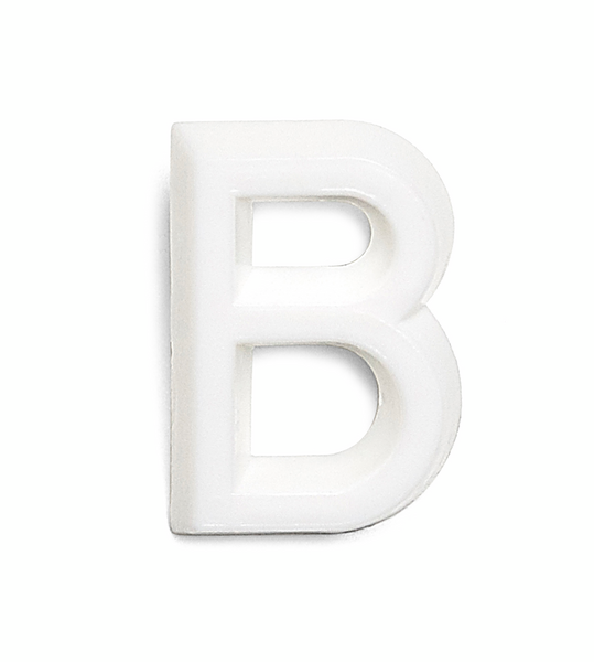 BOKSTAV HABO 1002 PLAST VIT B 13MM, 1002 13MM PLAST VIT B