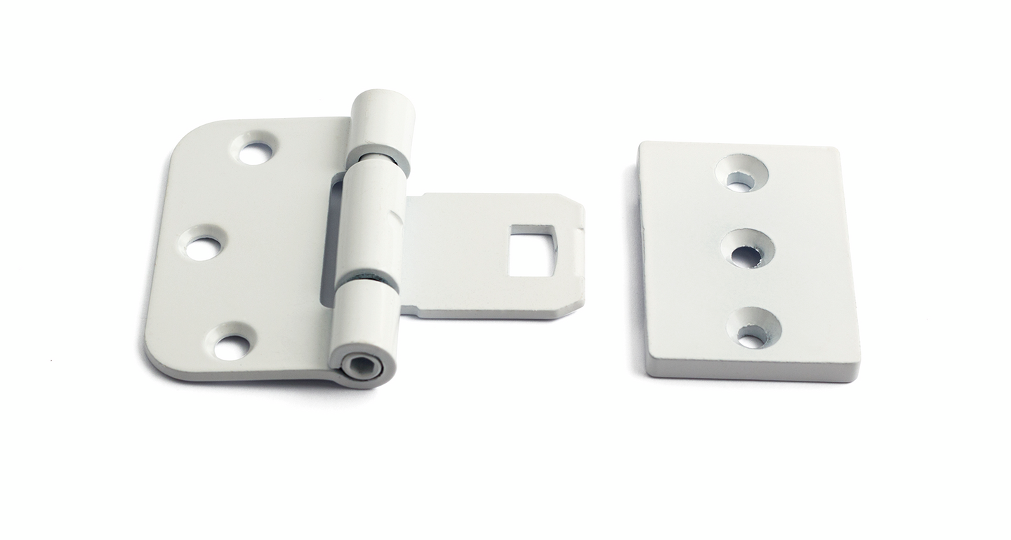 GÅNGJÄRN  65MM SYMMETRI VIT 2P 2465 FÖR INNERDÖRR MAX 25 KG