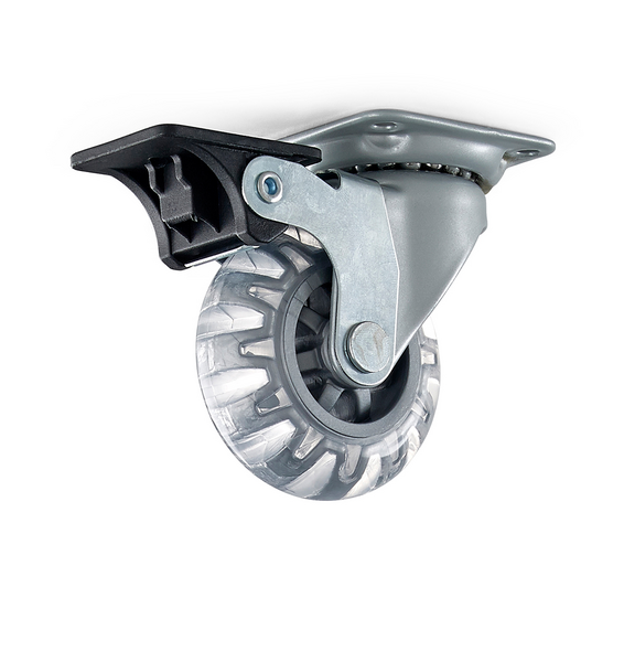 MÖBELHJUL HABO 4107 BROMS GRÅ D75MM