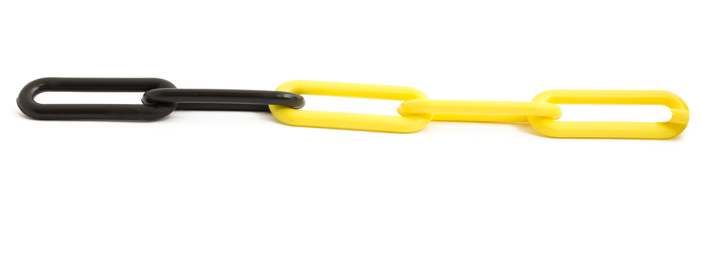 KÄTTING HABO PLAST 8MM GUL/SVART PLAST 8 MM GUL/SVART 15 M