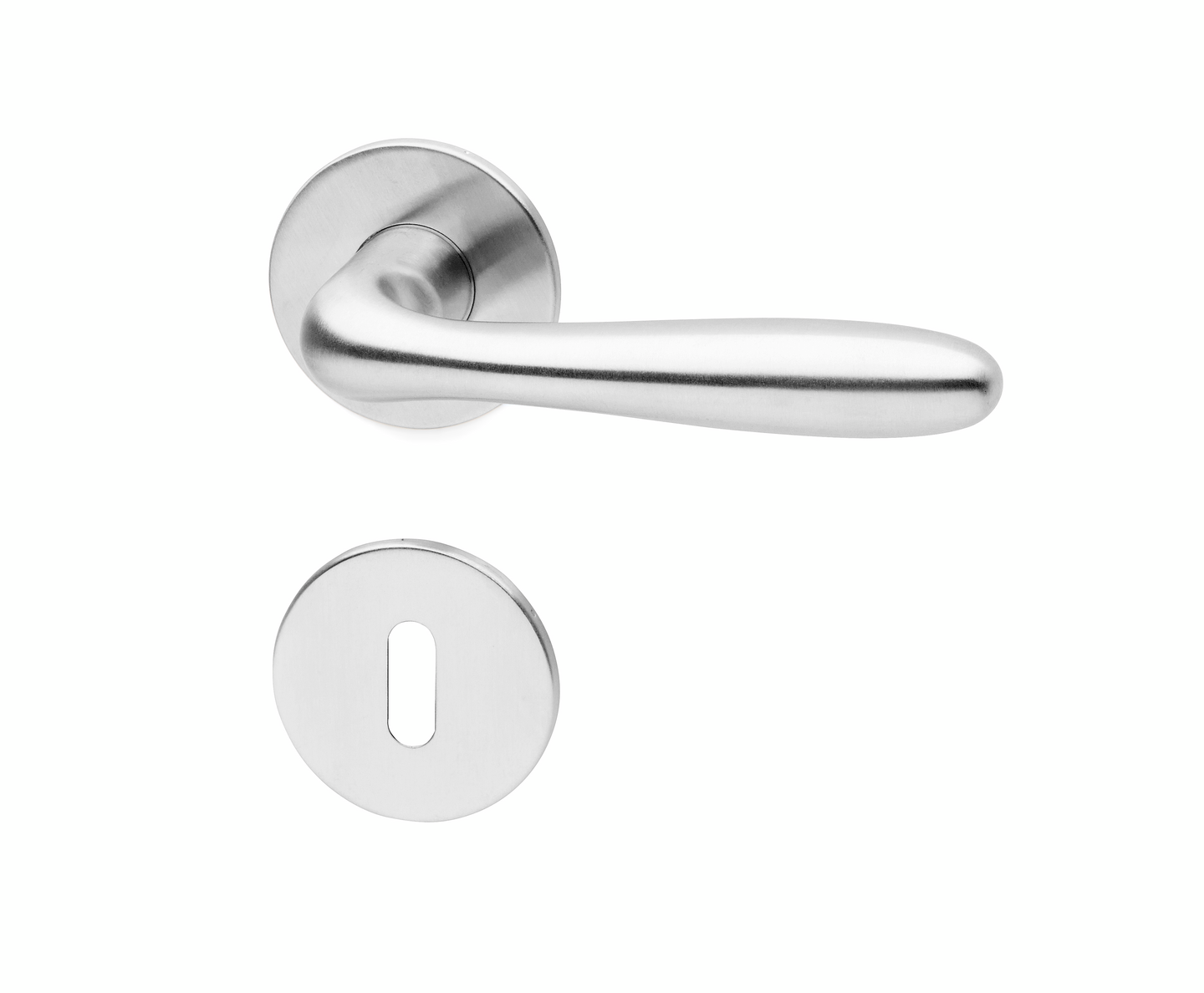 DÖRRTRYCKE HABO LONDON ROSTFRI, INKL NYCKELSKYLT INNERDÖRR