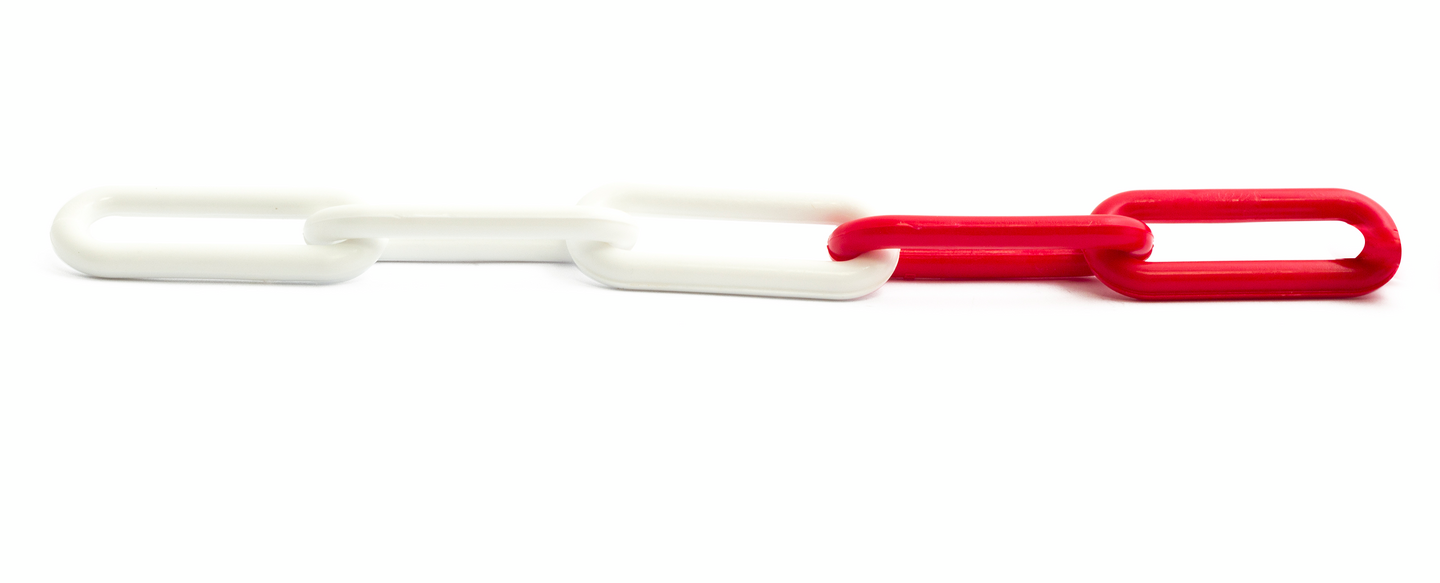 PLASTKÄTTING HABO 300 RÖD/VIT 30M 300 PLAST  RÖD  -VIT 30M/RULLE