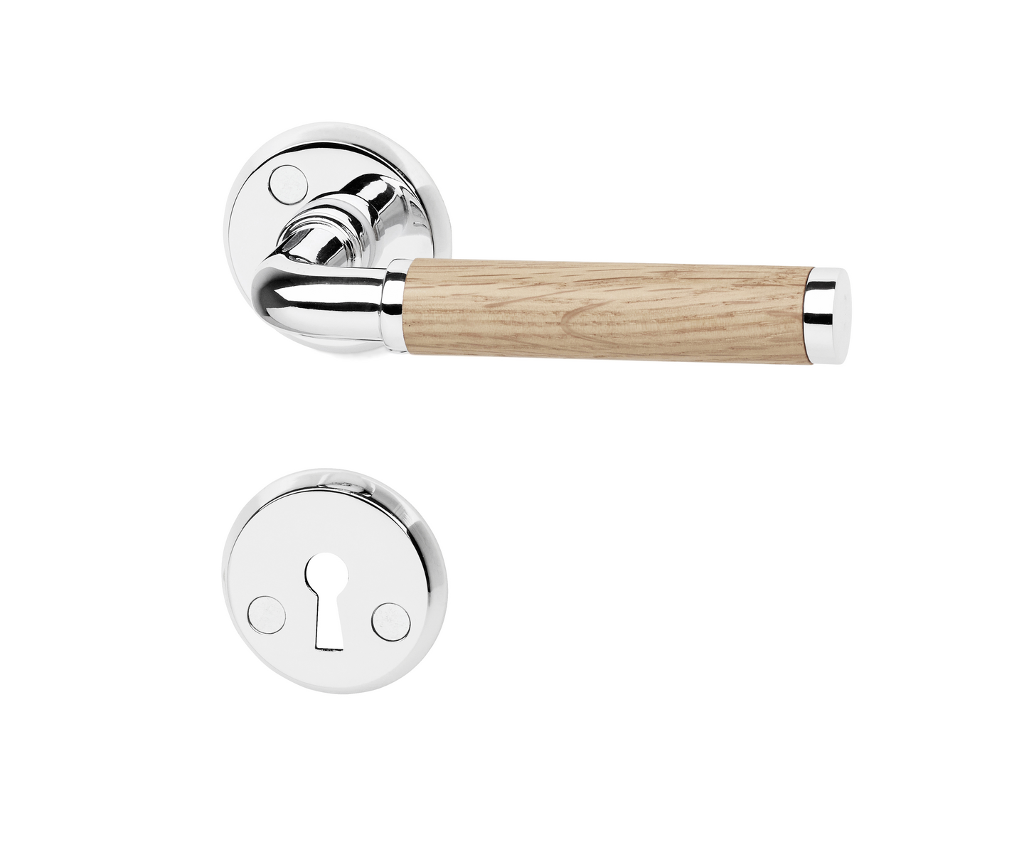 DÖRRHANDTAG HABO A385 EK/KROM MED NYCKELSKYLT