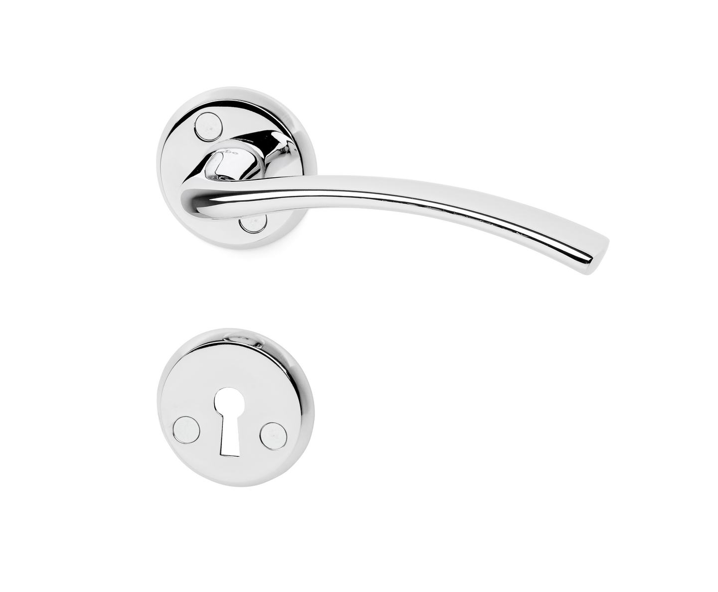 DÖRRHANDTAG HABO OSLO KROM MED NYCKELSKYLT