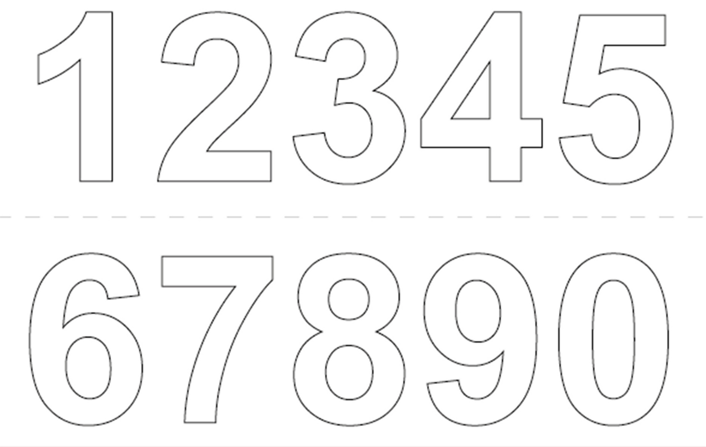 SIFFRA HABO SJÄLVHÄFTANDE 0-9 VIT 50MM 2ST