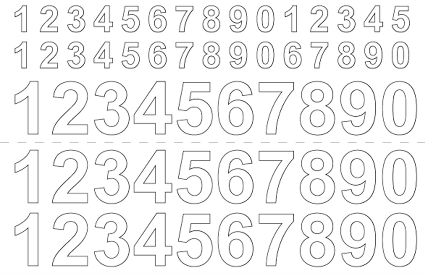 SIFFRA HABO SJÄLVHÄFTANDE 0-9 VIT 13/26MM