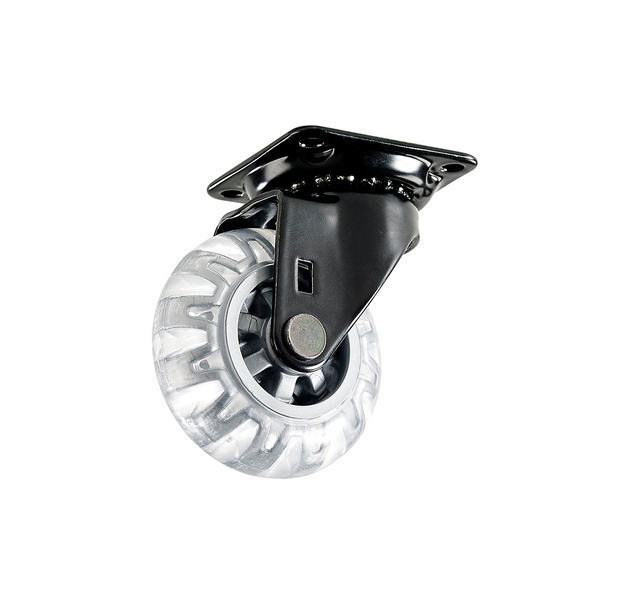 MÖBELHJUL HABO 4107 SVART D75MM