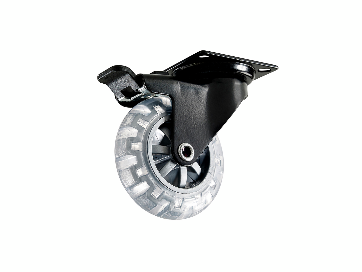 MÖBELHJUL HABO 4107 BROMS SVART D75MM