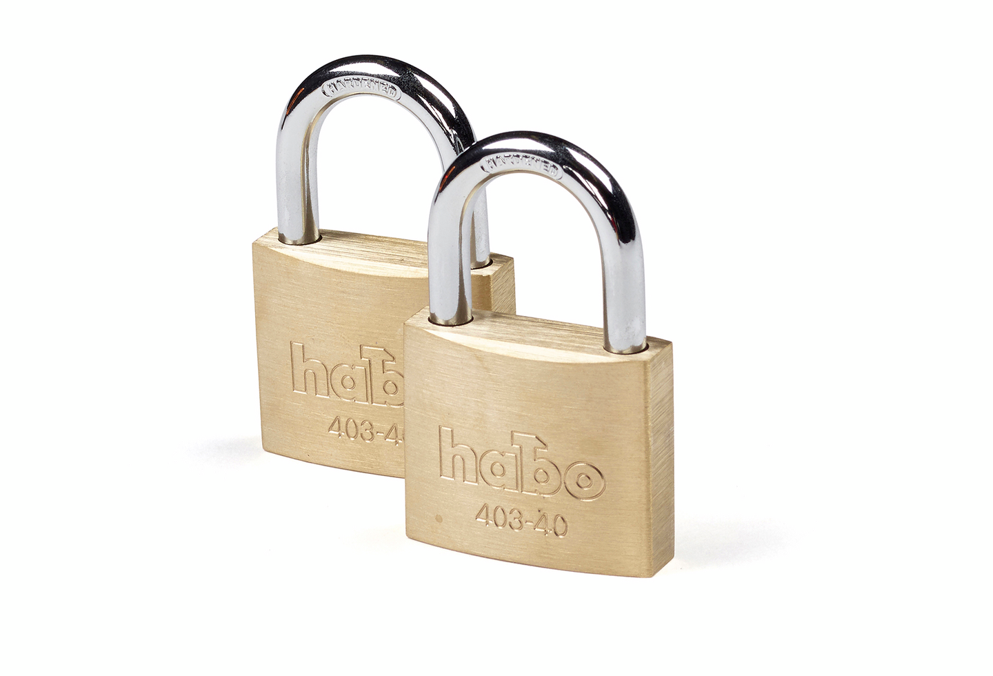 HÄNGLÅS HABO 403-40 TWIN MÄSSING SB