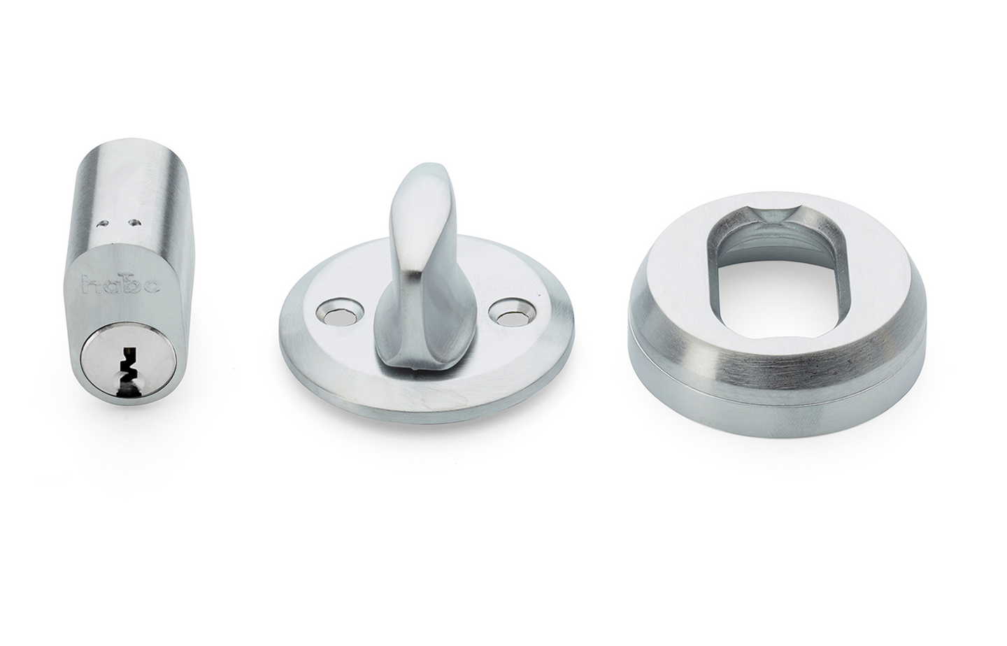 CYLINDERLÅSSATS 42 BORSTAD KROM