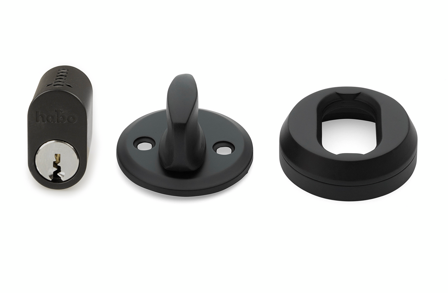 CYLINDERLÅSSATS 42 SVART