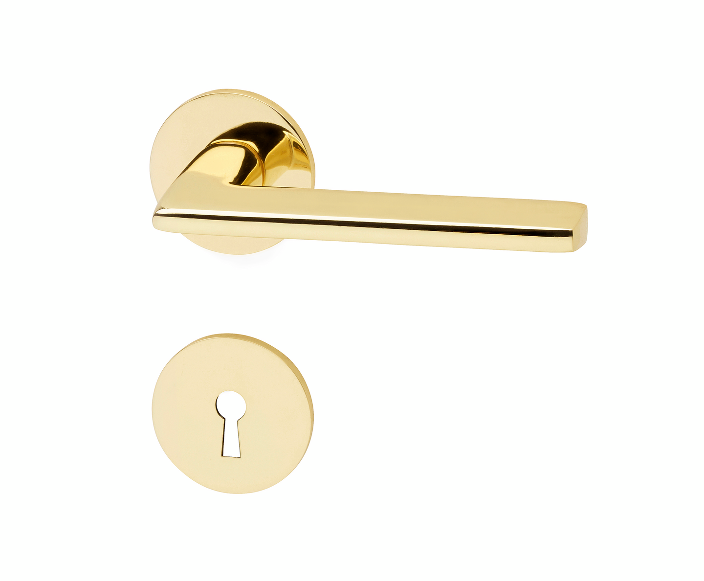 DÖRRHANDTAG HABO DENVER POLERAD MÄSSING KOMBI