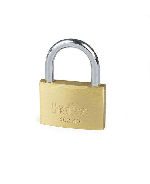 HÄNGLÅS HABO 402-40 MÄSSING SB