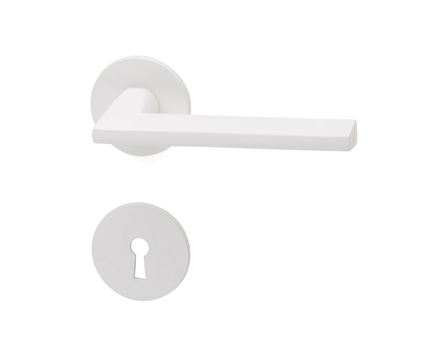 DÖRRHANDTAG HABO DENVER VIT MED NYCKELSKYLT