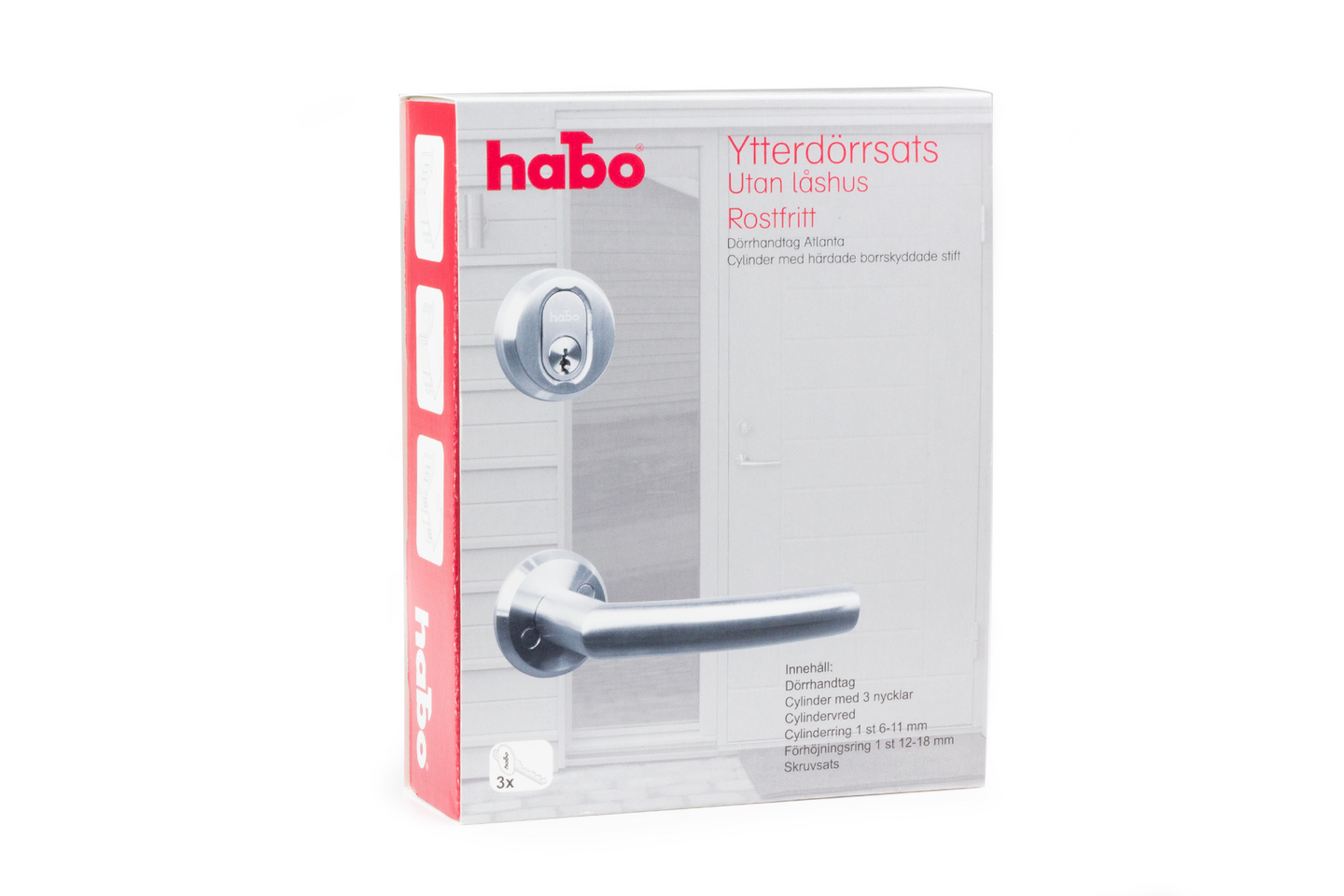 YTTERDÖRRSATS HABO UTAN LÅSH ROSTF