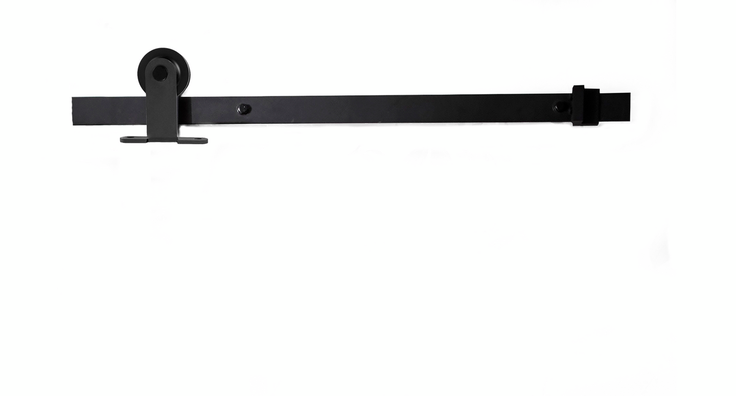 SKJUTDÖRRSBESLAG HABO RETRO TOPP SVART 2M/100KG