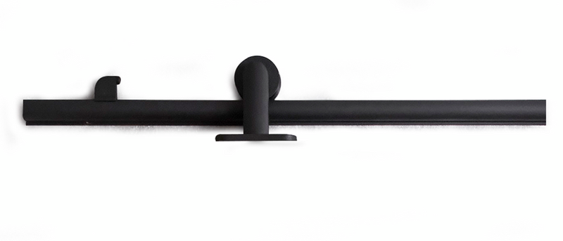 SKJUTDÖRRSBESLAG HABO COMPACT, SVART TOPPMONTERAD