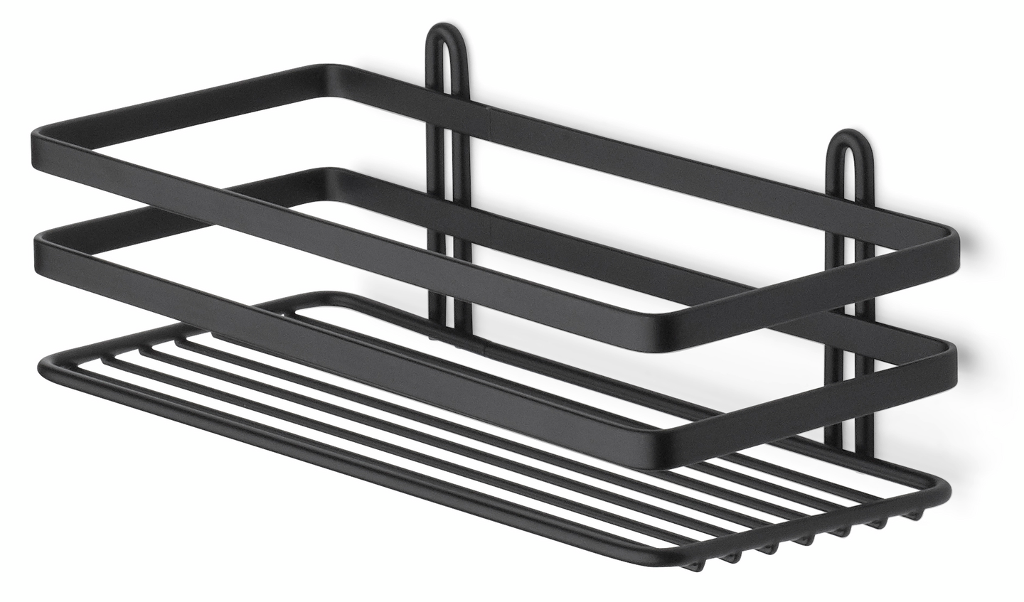 DUSCHKORG HABO LUNARIA 1-PLAN SVART 90X250MM