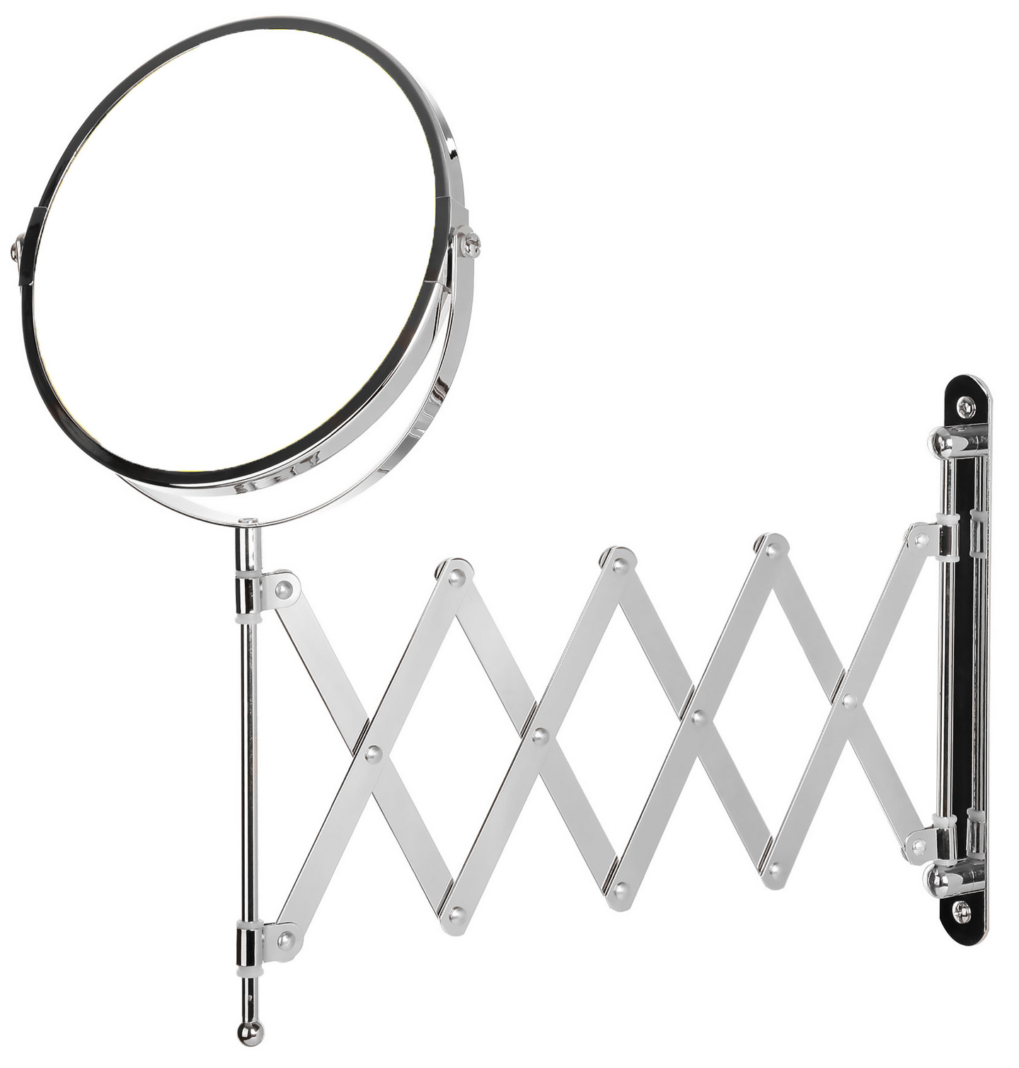 SPEGEL DUSCHY MAKEUP M SAXARM KROM RUND 17 CM MED FÖRSTORING