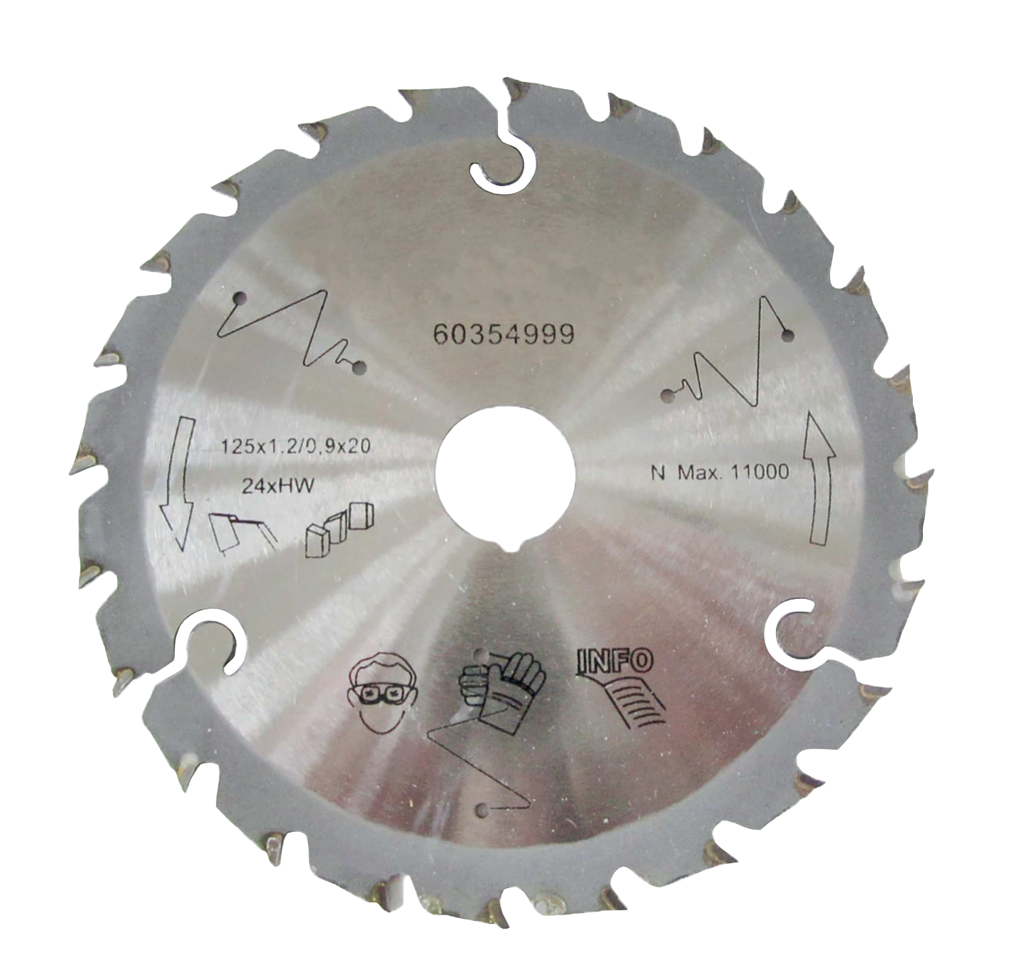 SÅGKLINGA HIT 125X20MM 24T.. HITACHI PASSAR C18DBL