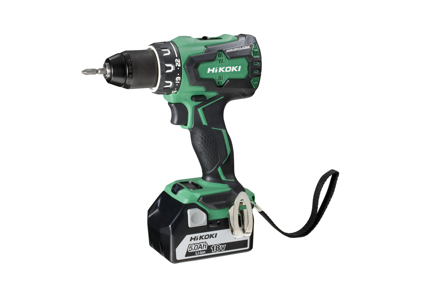 BORRSKRUVDRAGARE DS18DBSL(S) 5 HIKOKI BORSTLÖS 2BATT HS 18V