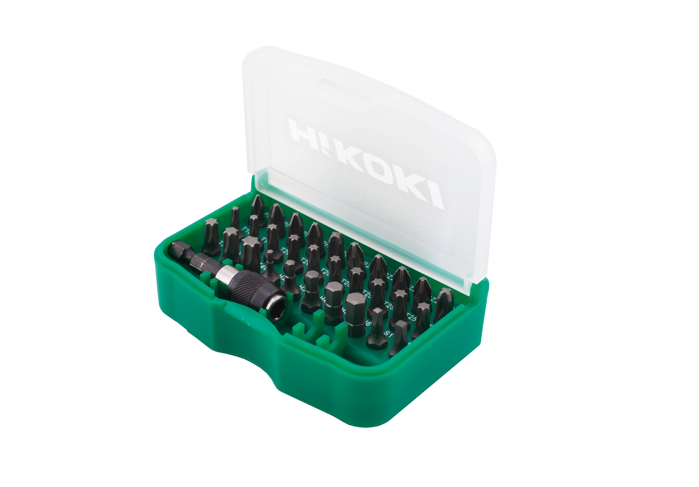 BITSBOX MED BÄLTESKLIPS HIKOKI 1/4T 25MM 31DELAR