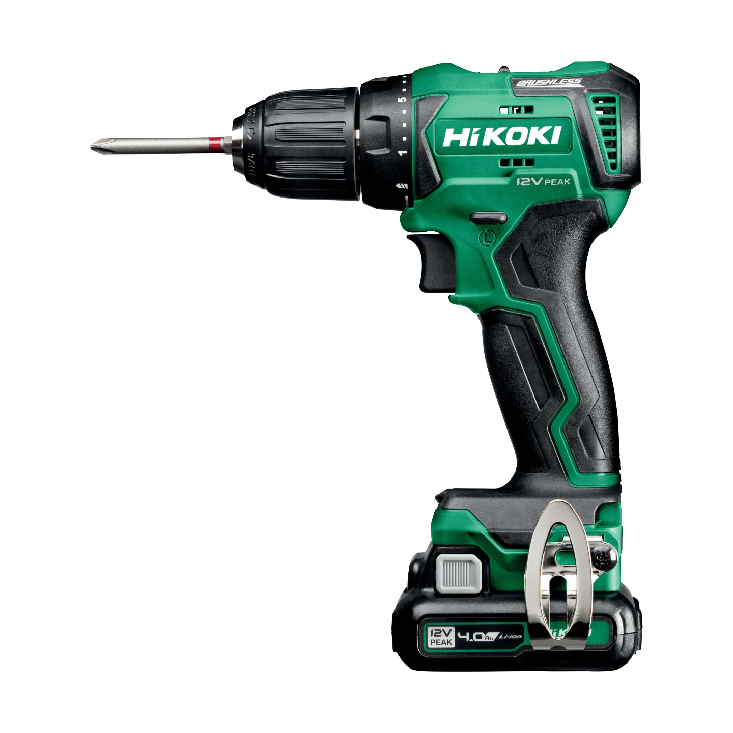 BORRSKRUVDRAGARE DS12DD HIKOKI BORSTLÖS 4AH 2X4AH HSC 12V