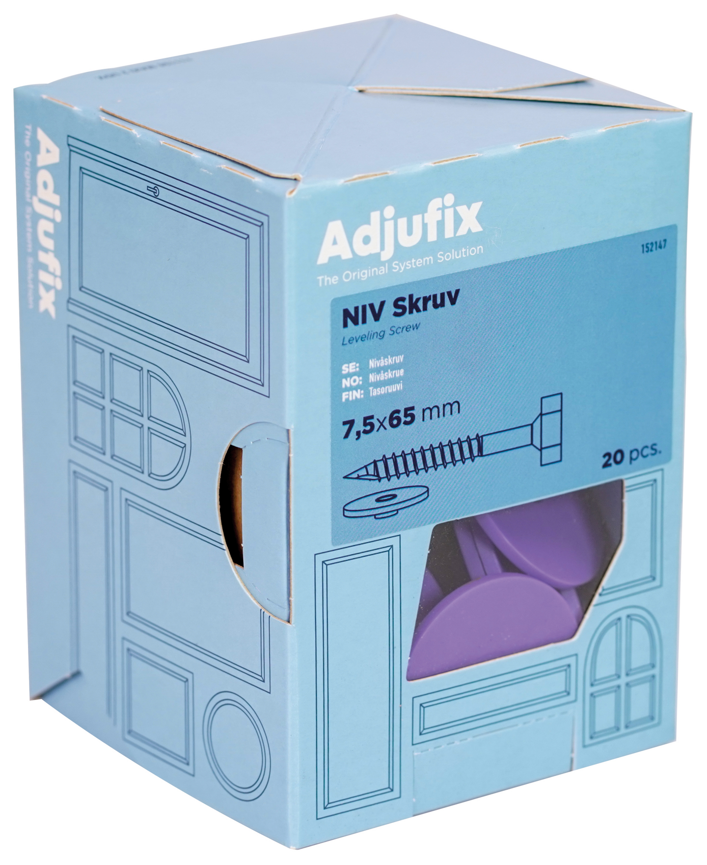 NIVÅREGLERSKRUV 7,5X65