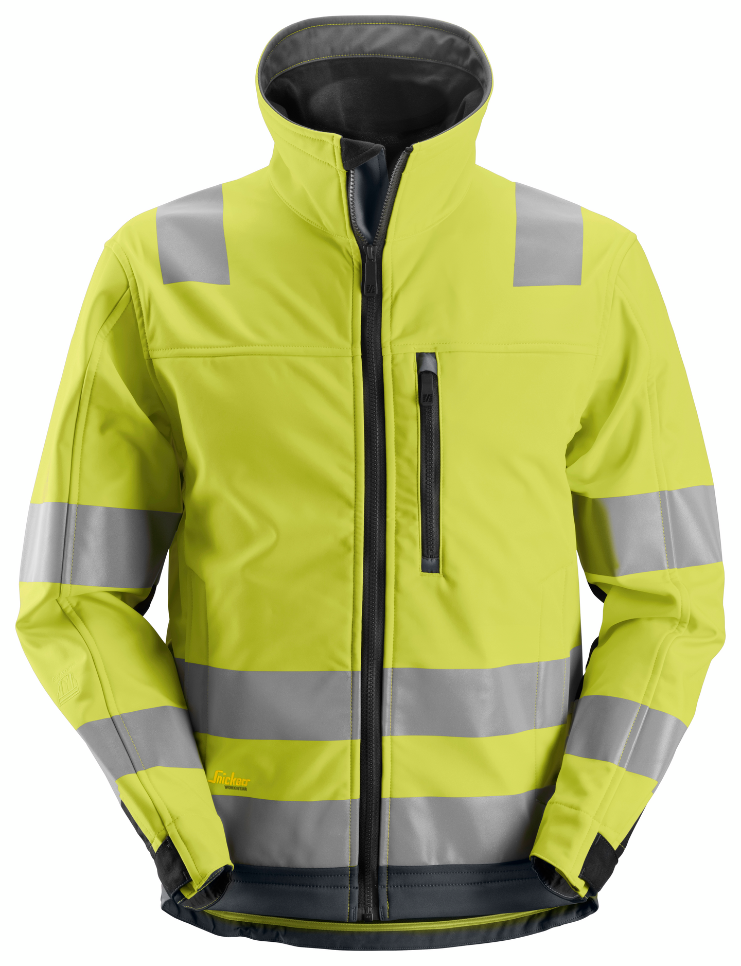 Huomiotakki Snickers AllroundWork Softshell 1230 keltainen-harmaa